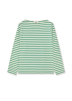 Silke soft single ls tee Vanilla Ice/Verdant Green Mads Nørgaard 